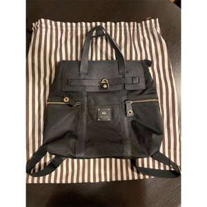 Henri Bendel Jetsetter Black Nylon Big Backpack